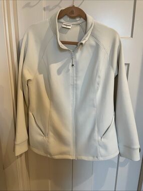 Women's Cream Full-Zip Utility Jacket